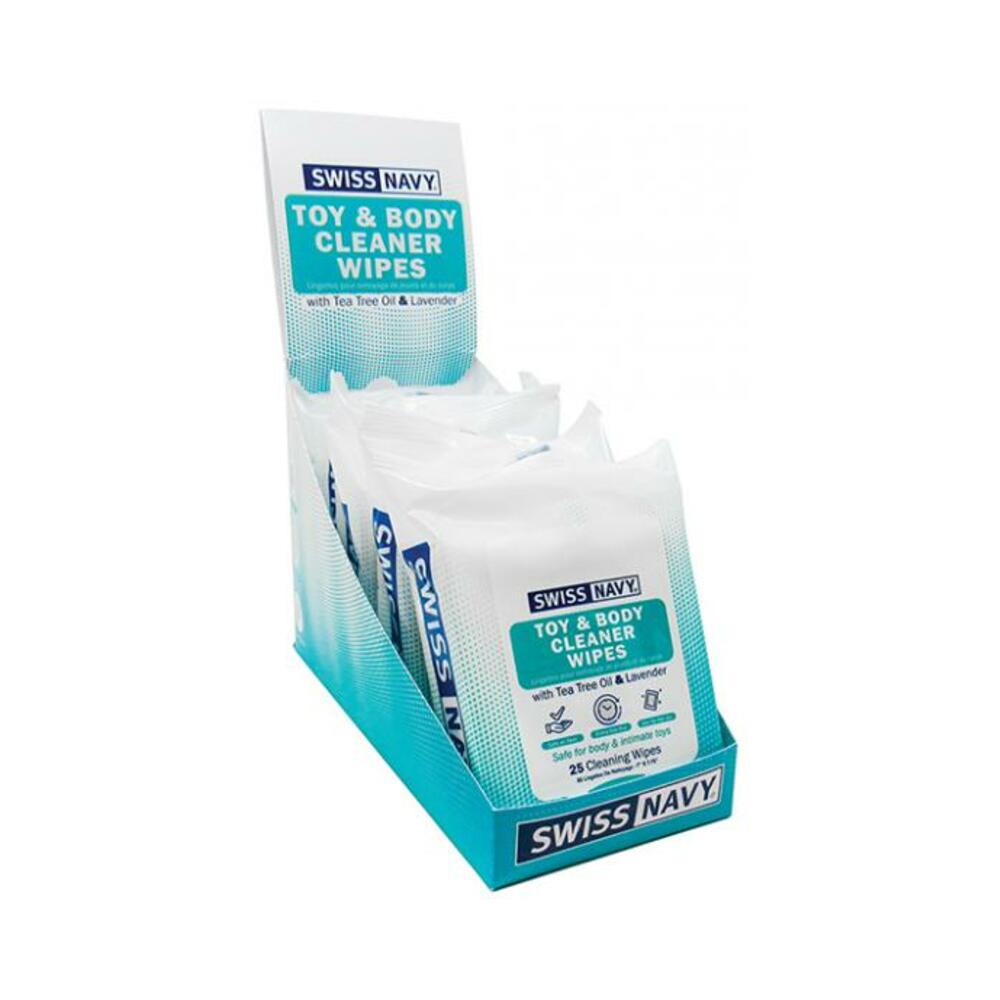 Swiss Navy Toy & Body Cleaner Wipes - Pack Of 25 - Tophatter Daily Deals