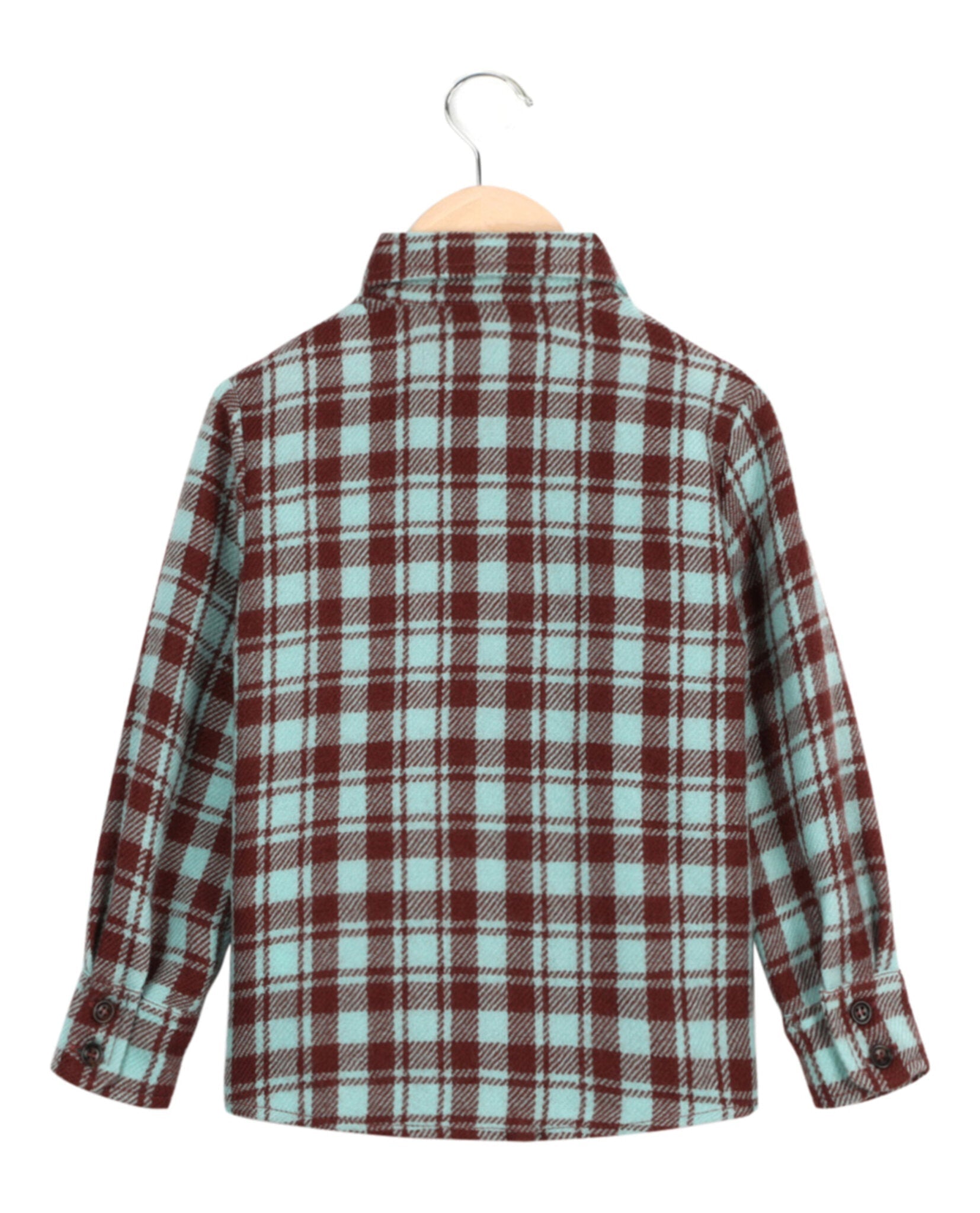 Gucci Check Patterned Wool Shirt Long Sleeves - Tophatter Daily Deals