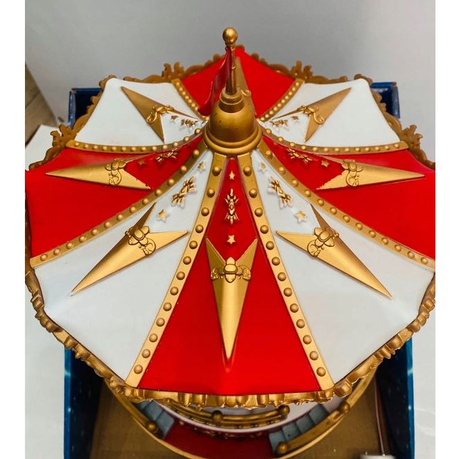 LED Christmas Fair Carousel | Rotating Musical Illuminated Carousel Ornament Musical Decoration - Tophatter Daily Deals