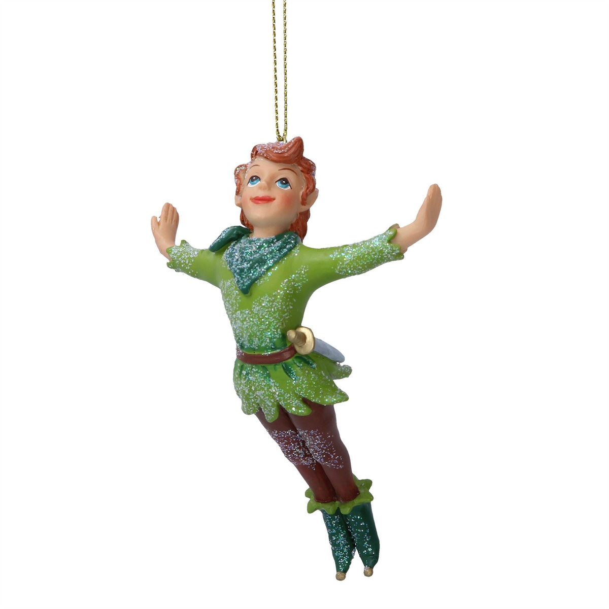 Peter Pan Christmas Tree Bauble | Neverland Christmas Tree Ornament - 11cm Baubles - Tophatter Daily Deals