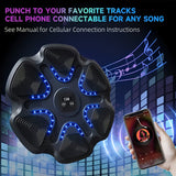 Wall Mounted Music Boxing Machine Full Kit Punching & Training Bags - Tophatter Daily Deals