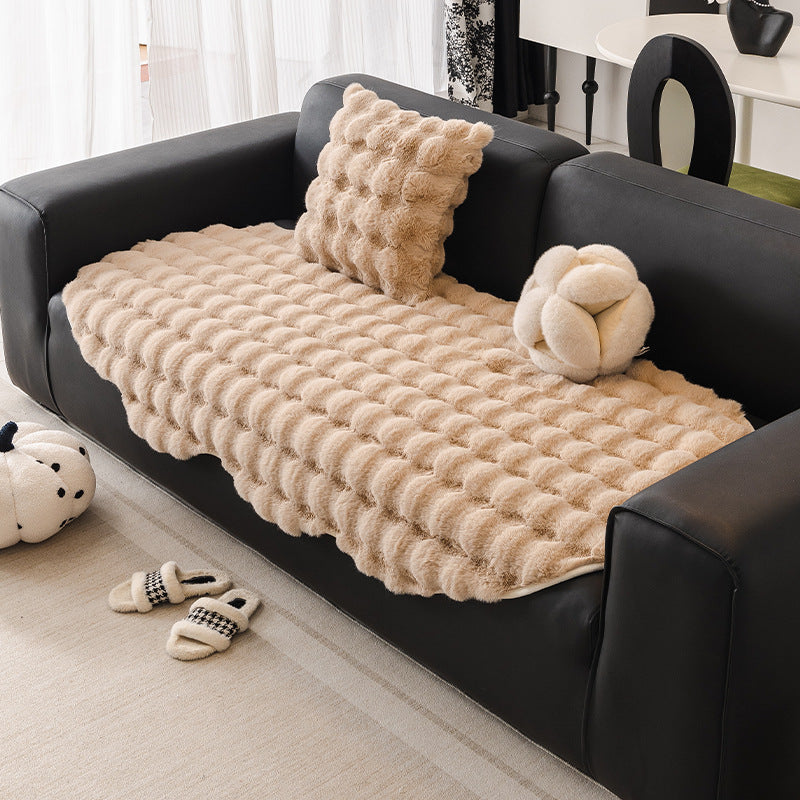 Autumn And Winter Thickening Irregular Sofa Cushion Light Coffee 0 - Tophatter Daily Deals
