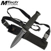 MTech Fixed Blade Knife Black Finish Dagger With Shoulder Strap Sheath - Tophatter's Army Products & Self Defense Collectible Weapons - Tophatter Daily Deals