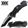 Day Zero Survival Spring Assist Military Rescue Folding Pocket Knife - TOPHATTER'S ARMORY DEALS Collectible Weapons - Tophatter Daily Deals
