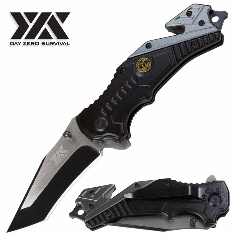 DZS Tactical POW MIA Rescue Folding Spring Assisted Open Pocket Knife - TOPHATTER'S ARMORY DEALS Collectible Weapons - Tophatter Daily Deals