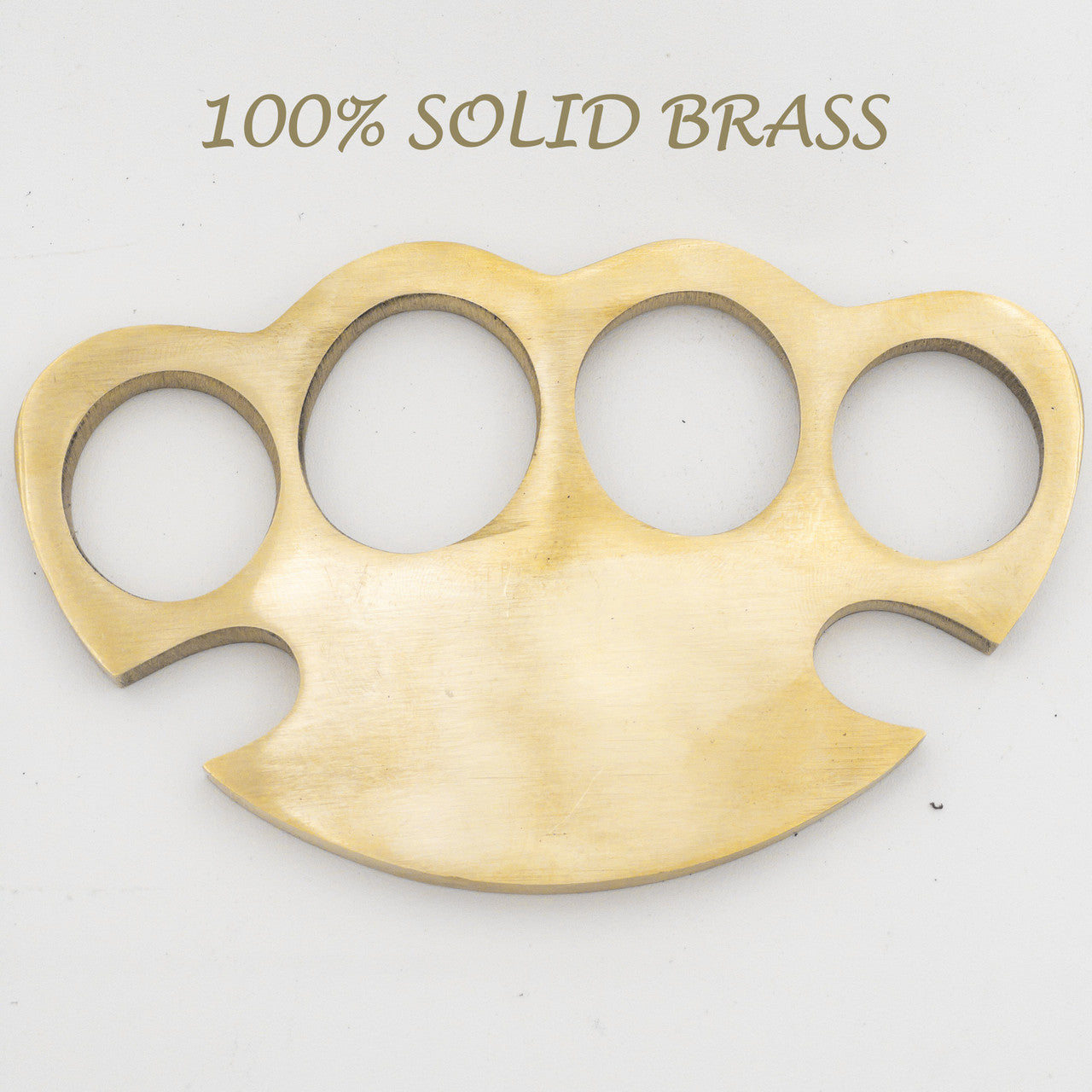 Four Finger Paperweight 100% Brass Knuckle - TOPHATTER'S ARMORY DEALS Collectible Weapons - Tophatter Daily Deals
