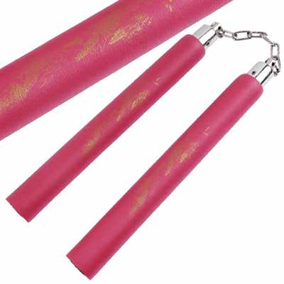 Foam Padded Dragon Red Martial Arts Nunchaku Karate - TOPHATTER'S ARMORY DEALS Collectible Weapons - Tophatter Daily Deals