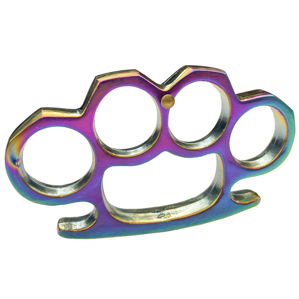 Solid Steel Heavy Duty Knuckle Duster Belt Buckle Paperweight Titanium - TOPHATTER'S ARMORY DEALS Collectible Weapons - Tophatter Daily Deals
