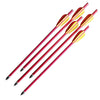 5 Pcs Rifle Crossbow Bolts 14 Inch Red Aluminum Hunting Arrows - Tophatter's Army Products & Self Defense Collectible Weapons - Tophatter Daily Deals