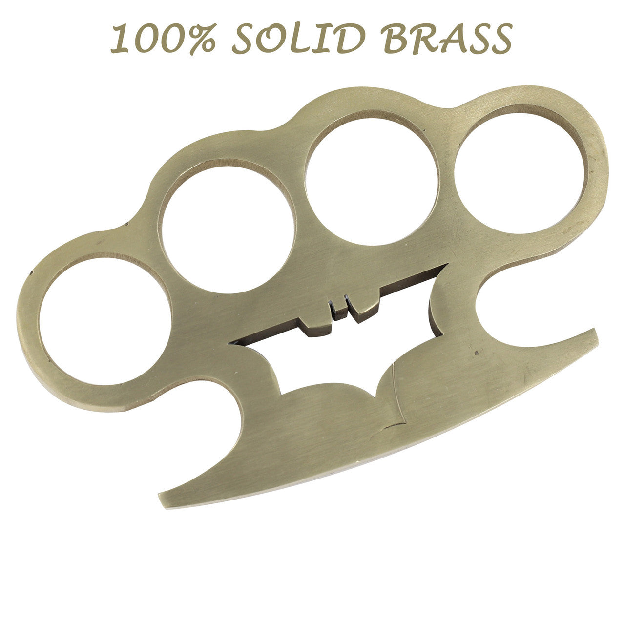 Dark Knight Pure Solid Brass Knuckle Paper Weight Accessory - Tophatter's Army Products & Self Defense Collectible Weapons - Tophatter Daily Deals