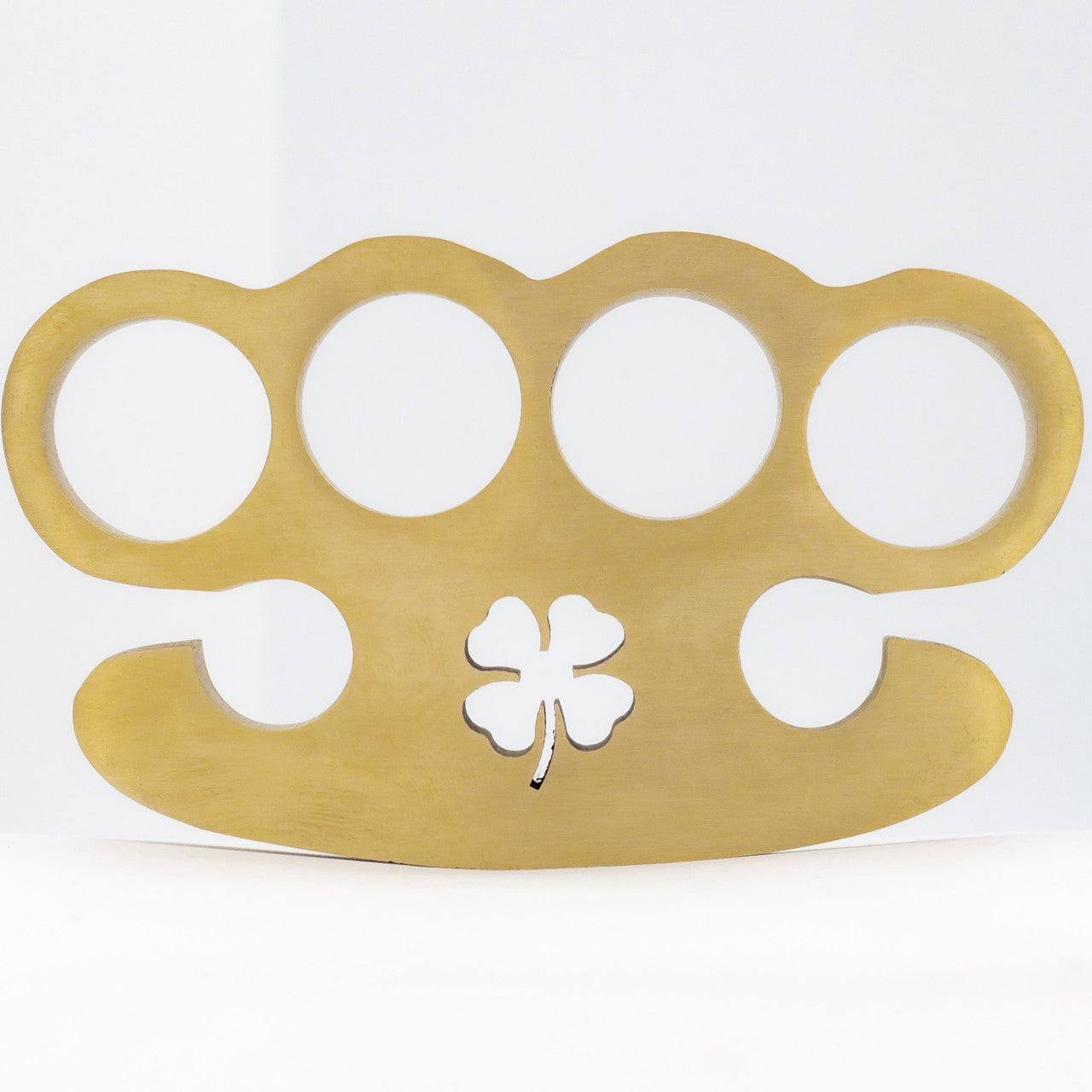 Rare Lucky Charm 100% Pure Brass Knuckle Paper Weight Accessory - Tophatter's Guns'N'Weapons Store Collectible Weapons - Tophatter Daily Deals