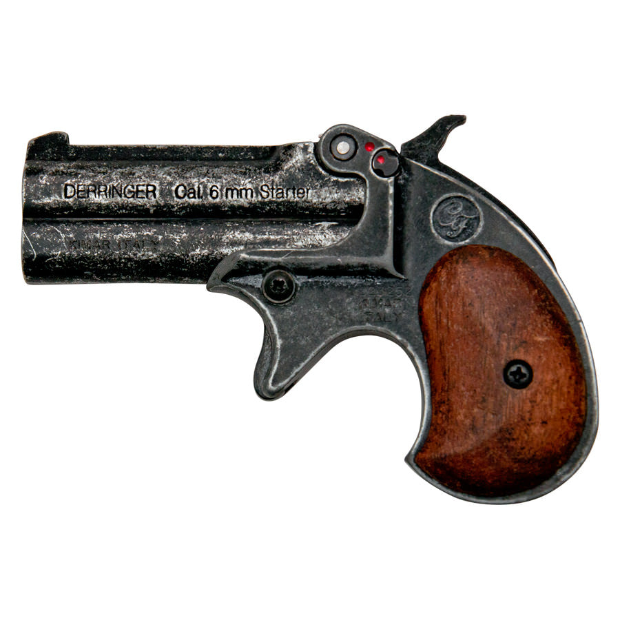 Kimar Old West Replica .22 Caliber Blank Firing Derringer Antiqued Finish Collectible Weapons - Tophatter Daily Deals