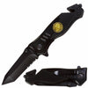 Military Spring Assisted Open Tanto Rescue Folding Knife - Tophatter's Army Products & Self Defense Collectible Weapons - Tophatter Daily Deals