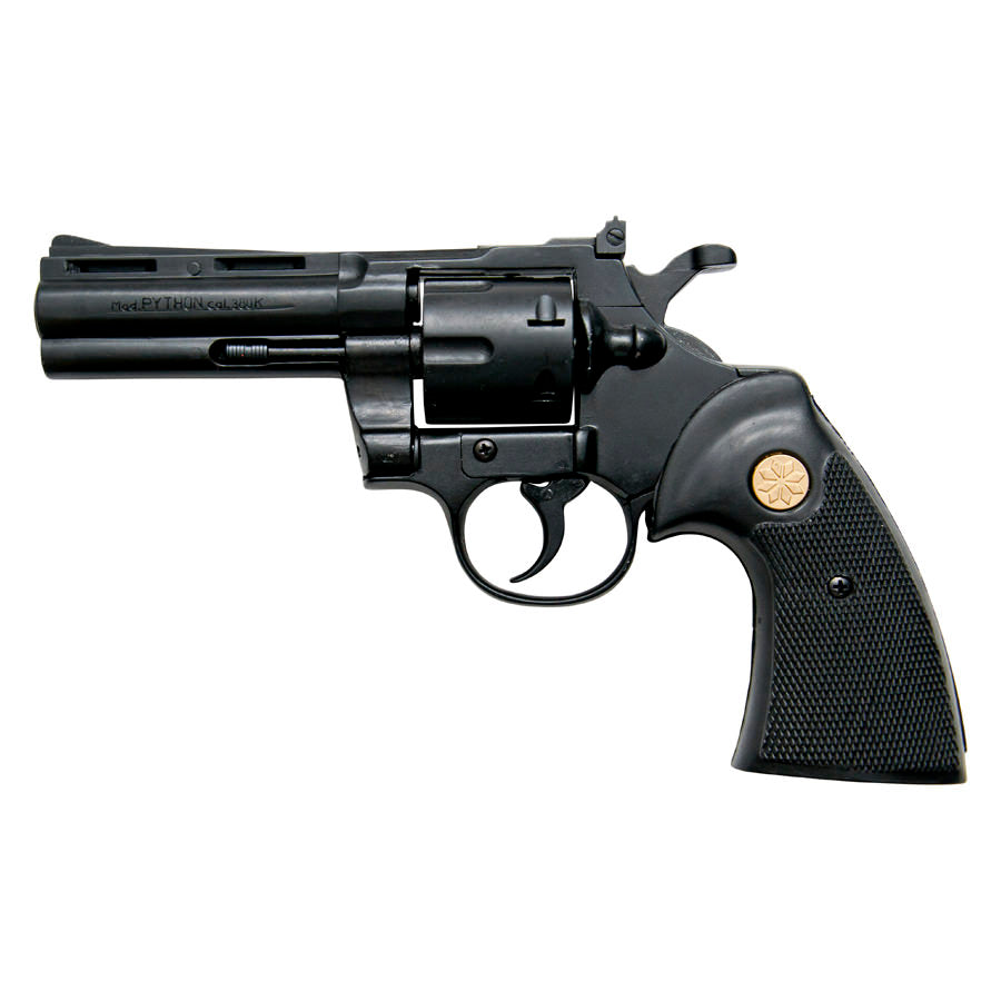 Kimar PYTHON Black Finish 9mm Blank Firing Revolver Collectible Weapons - Tophatter Daily Deals
