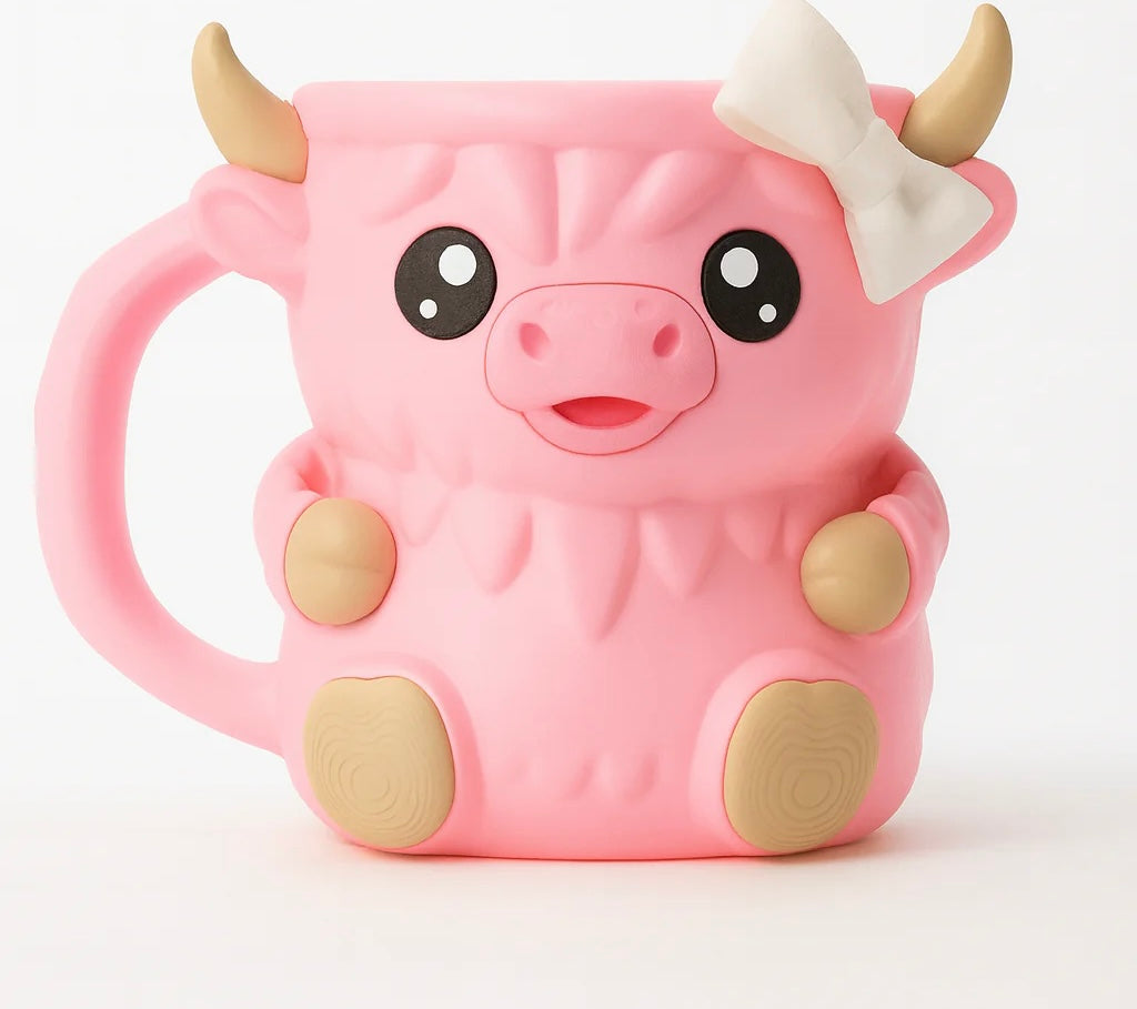 Moo Mug Ice Cream Holder Pink - Tophatter Daily Deals