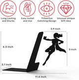 Superhero Bookend Figurines Metal Bookshelf Decor Desktop Ornament Office Desktop Accessories Bookshelf Home Decoration - Tophatter Daily Deals