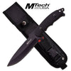 MTech Black Fixed Blade Hunting Knife Tactical Combat Outdoor Bowie - Tophatter's Army Products & Self Defense Collectible Weapons - Tophatter Daily Deals