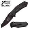 Mtech Extreme All Black Spring Assisted Pocket Knife Collectible Weapons - Tophatter Daily Deals
