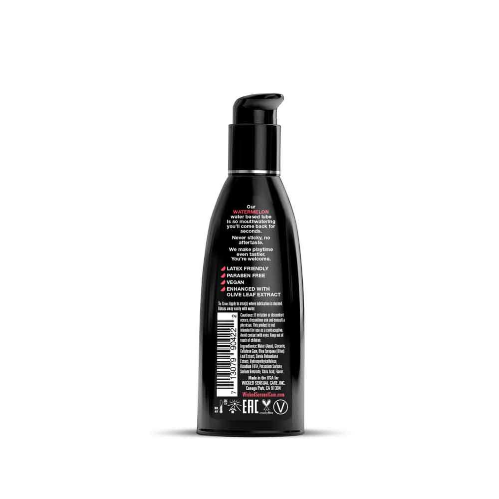 Wicked Aqua Watermelon – Watermelon Flavored Water-Based Lubricant 60ml Bottle > Lube > Flavoured - Tophatter Daily Deals