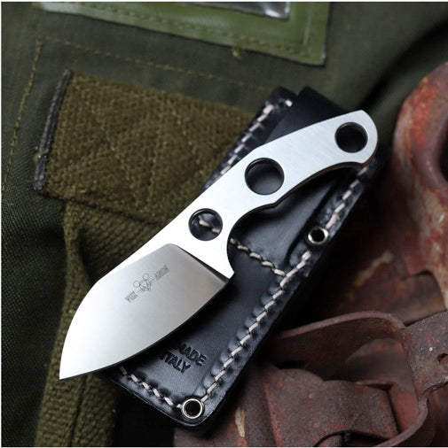 GiantMouse Knives GMF1-F-SATIN - Fixed Blade - M390 - Satin Finish Fixed Blade - Tophatter Daily Deals