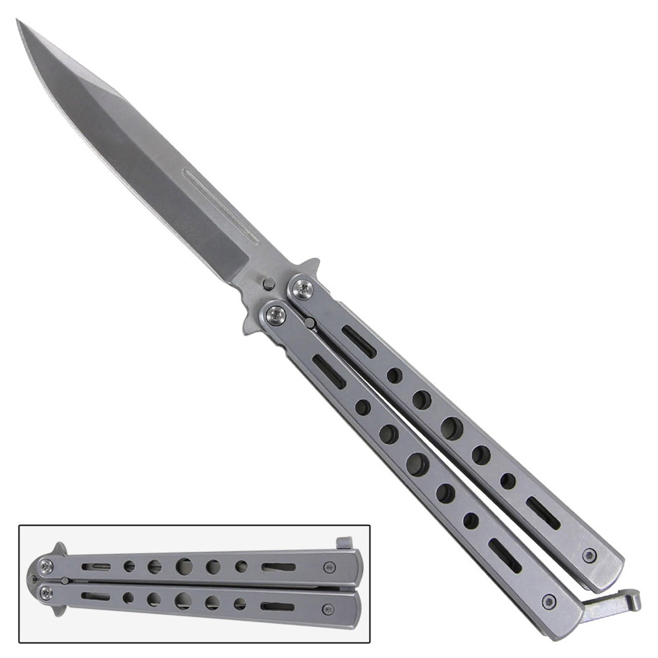 Heavy Duty Tilt-A-Whirl Butterfly Knife - TOPHATTER'S ARMORY DEALS Collectible Weapons - Tophatter Daily Deals