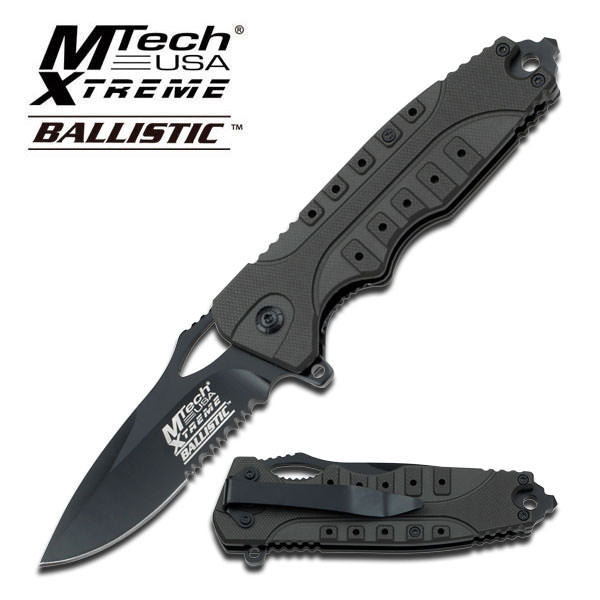 Tactical Assisted Opening Knife With Green G10 Handle - TOPHATTER'S ARMORY DEALS Collectible Weapons - Tophatter Daily Deals