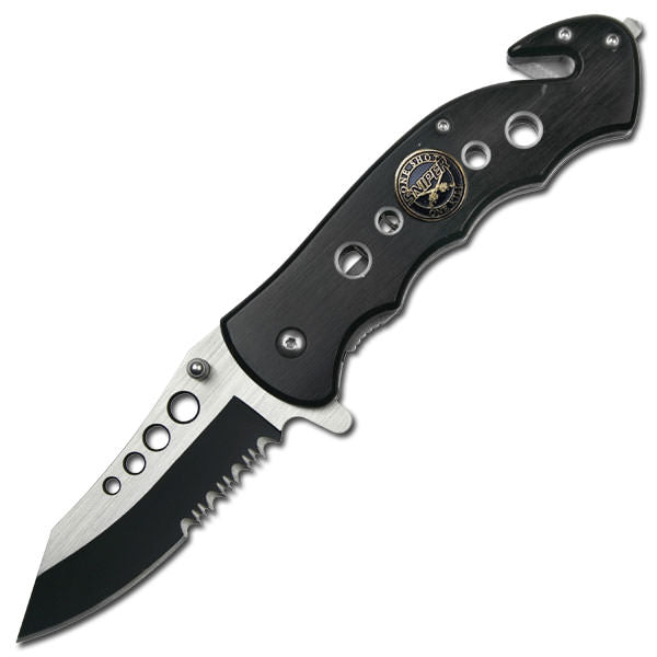 " Sniper " Emergency Rescue Folder Spring Assist Knife Collectible Weapons - Tophatter Daily Deals