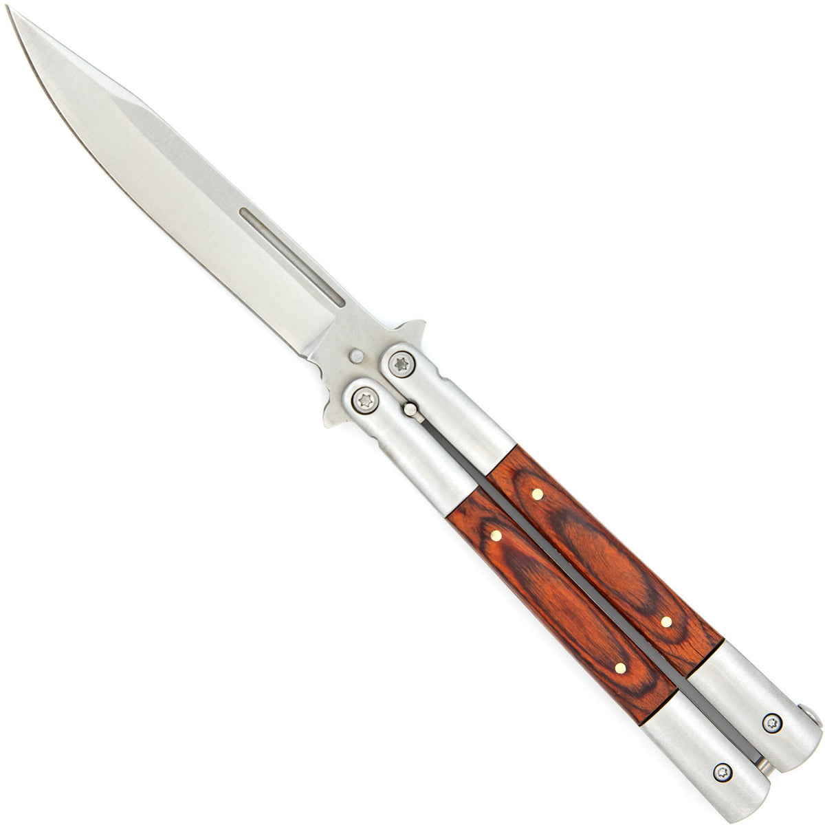 Clip Point Comforts Butterfly Balisong Knife - Tophatter's Guns'N'Weapons Store Collectible Weapons - Tophatter Daily Deals