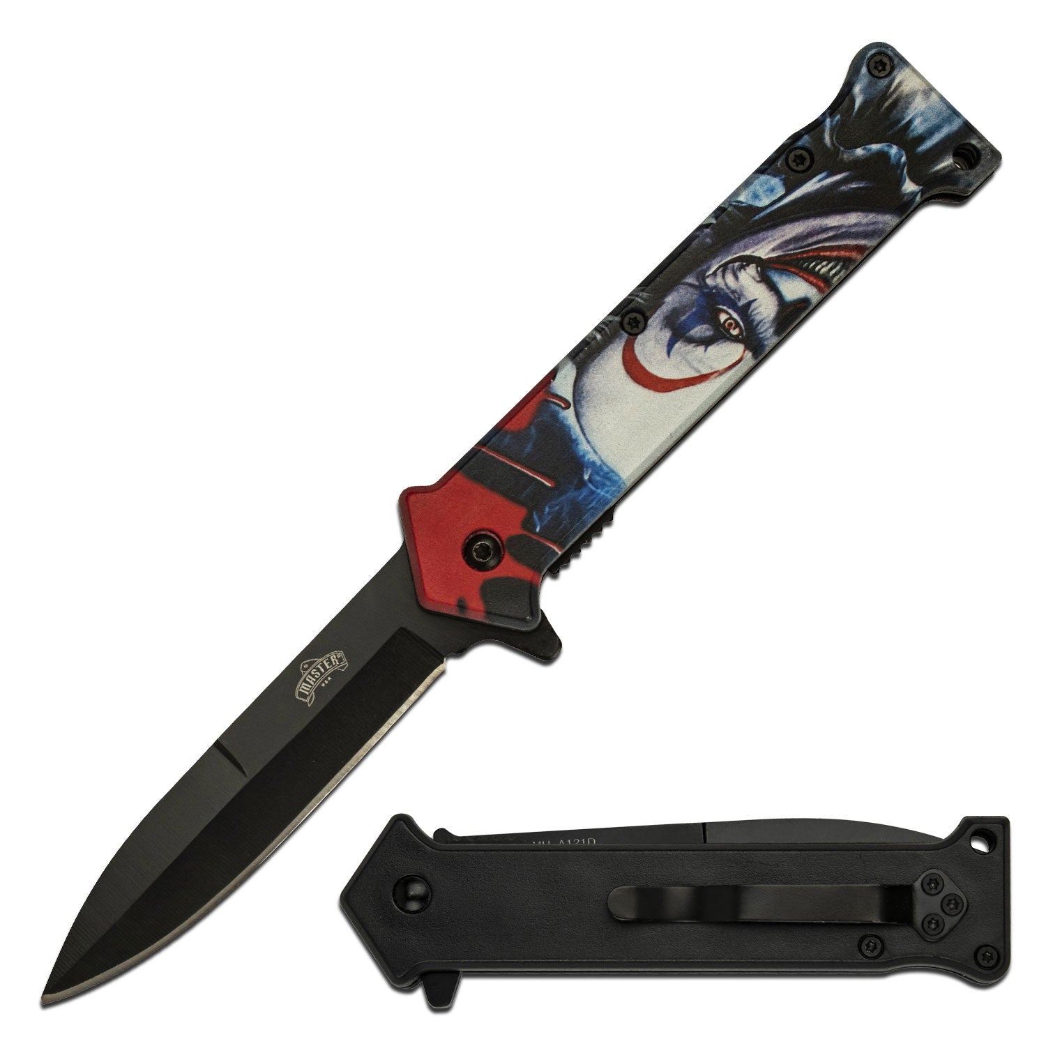 Joker Spring Assisted Opening 'Legal Automatic' Knife Collectible Weapons - Tophatter Daily Deals
