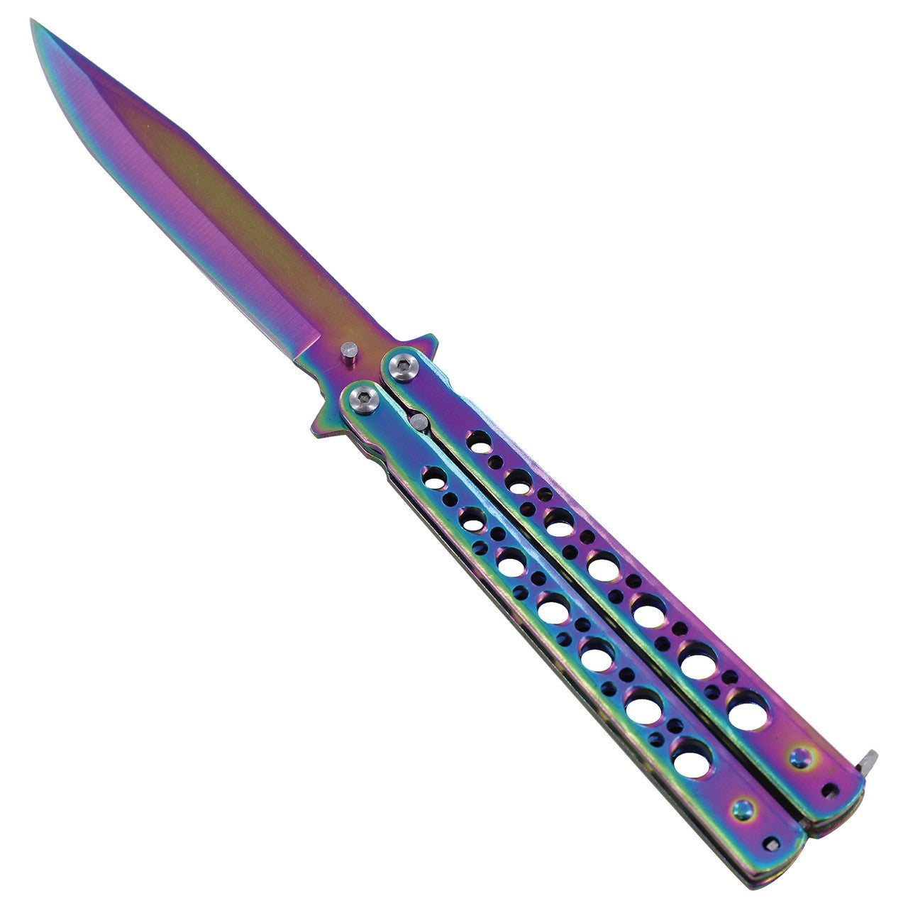 Titanium Coating King’s Thorn Butterfly Knife Collectible Weapons - Tophatter Daily Deals