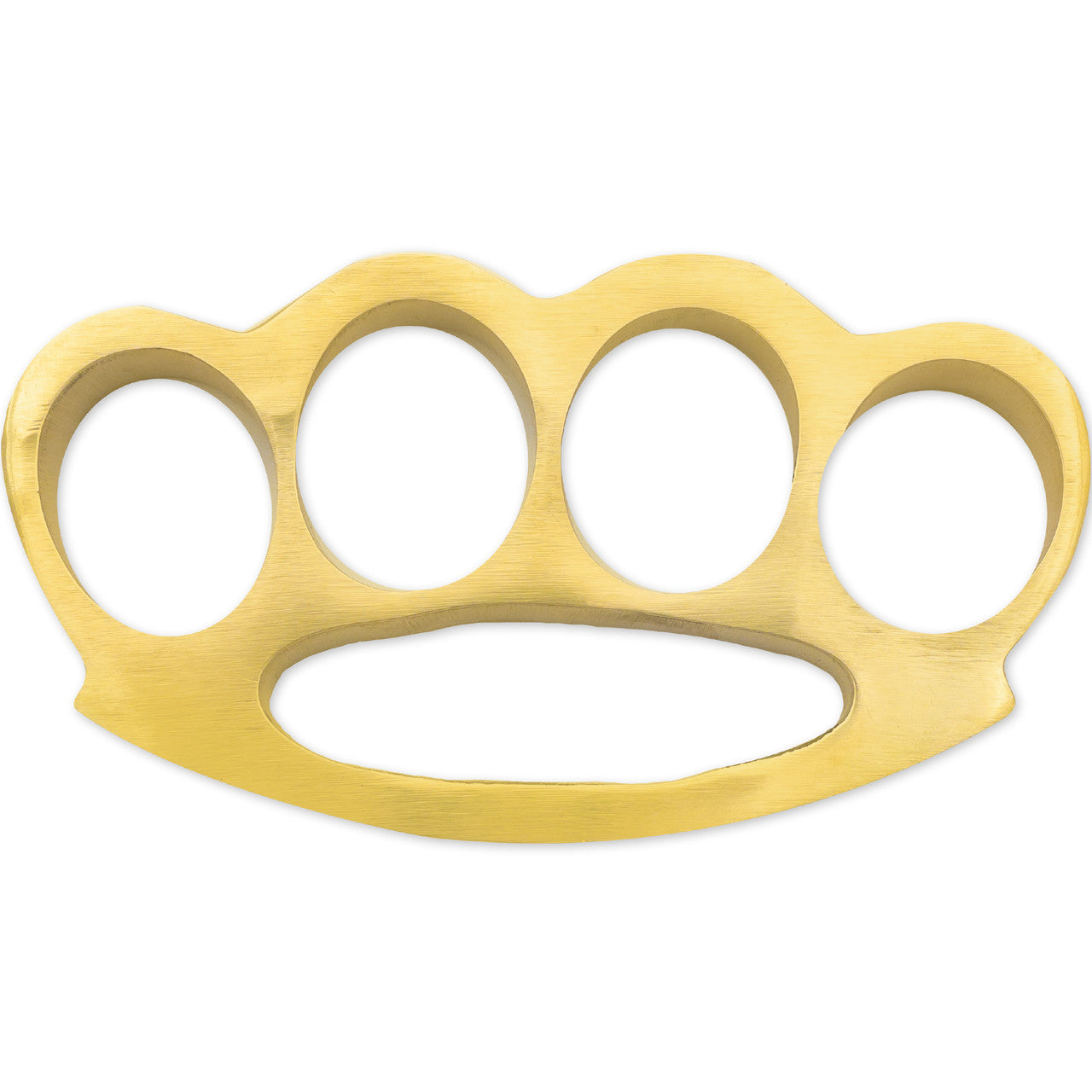 100% Pure Brass Knuckle Paper Weight Gold Finish Collectible Weapons - Tophatter Daily Deals