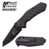 Mtech Extreme All Black Spring Assisted Pocket Folding Knife Collectible Weapons - Tophatter Daily Deals