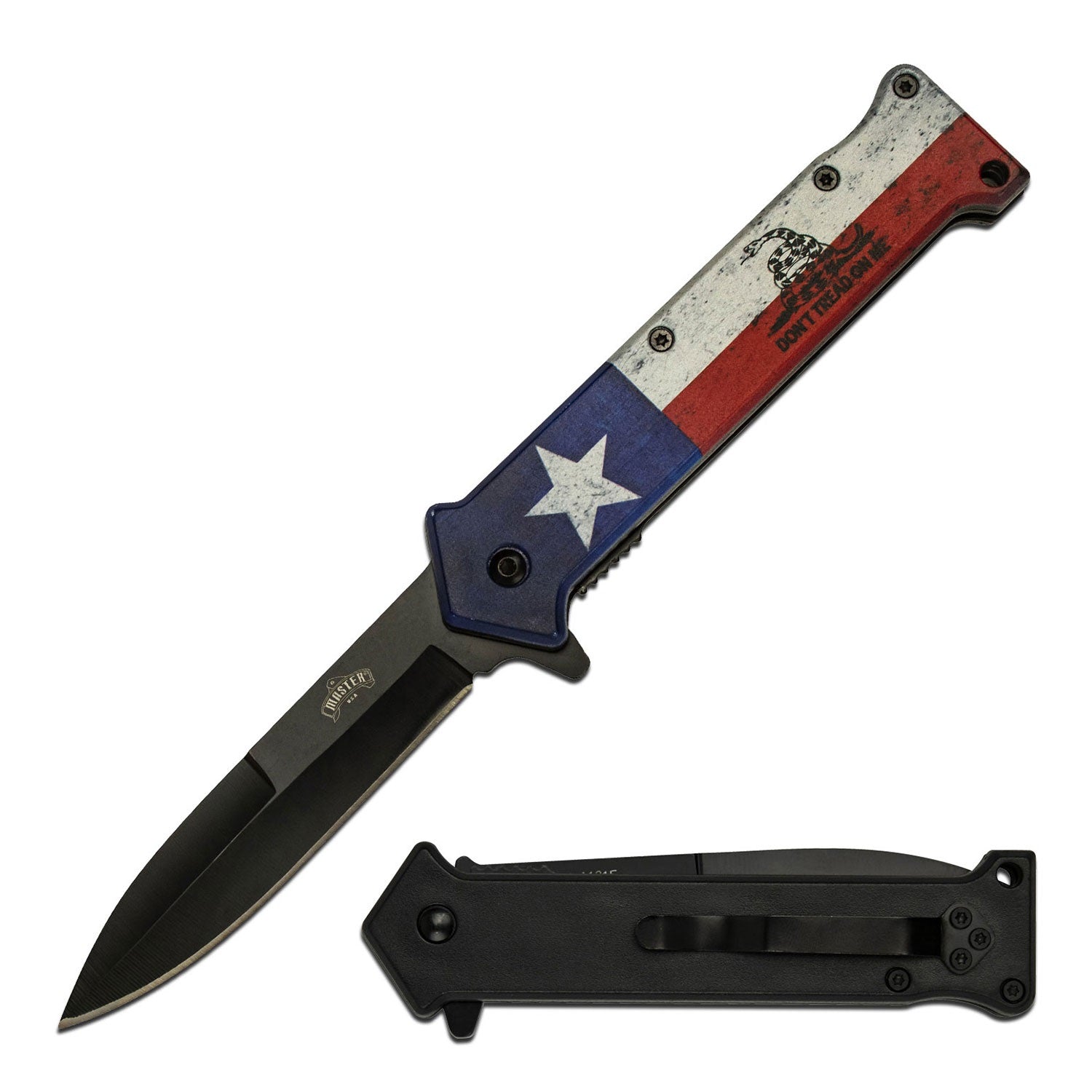 Don't Tread on Me Spring Assisted Opening 'Legal Automatic' Knife - Tophatter's Army Products & Self Defense Collectible Weapons - Tophatter Daily Deals