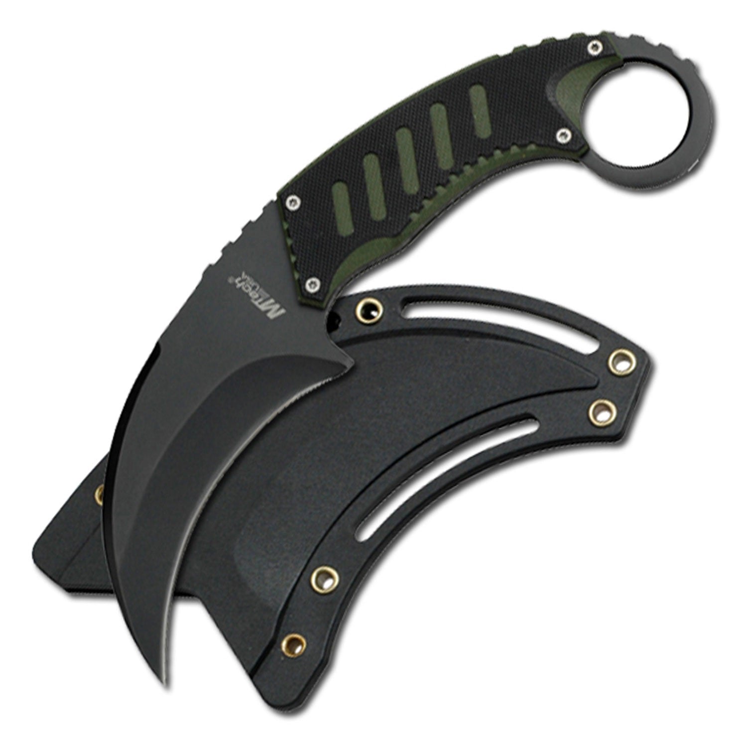 Mtech Karambit Tactical Neck Knife G10 Handle Combat Fixed Blade Collectible Weapons - Tophatter Daily Deals