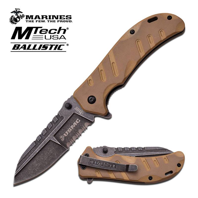 US Marines The Few The Proud Spring Assisted Folding Pocket Knife - Tophatter's Guns'N'Weapons Store Collectible Weapons - Tophatter Daily Deals