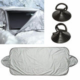 Reversible Car Windshield Protector for Winter Snow & Summer Heat Automotive - Tophatter Daily Deals