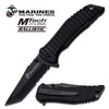 MTech USA US Marines Serviceman Spring Assisted Knife Black Collectible Weapons - Tophatter Daily Deals