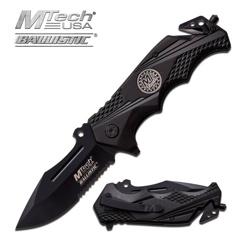 Assisted Opening Knife 4.75 Inches With Black Handle Collectible Weapons - Tophatter Daily Deals