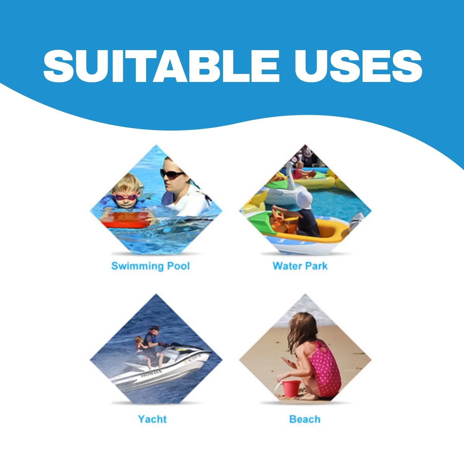 Swimming Arm Rings - 6 Pcs Swimming Arm Bands Detachable Pool EVA Foam Armbands Kids Arm Float Discs Summer & Swimming - Tophatter Daily Deals