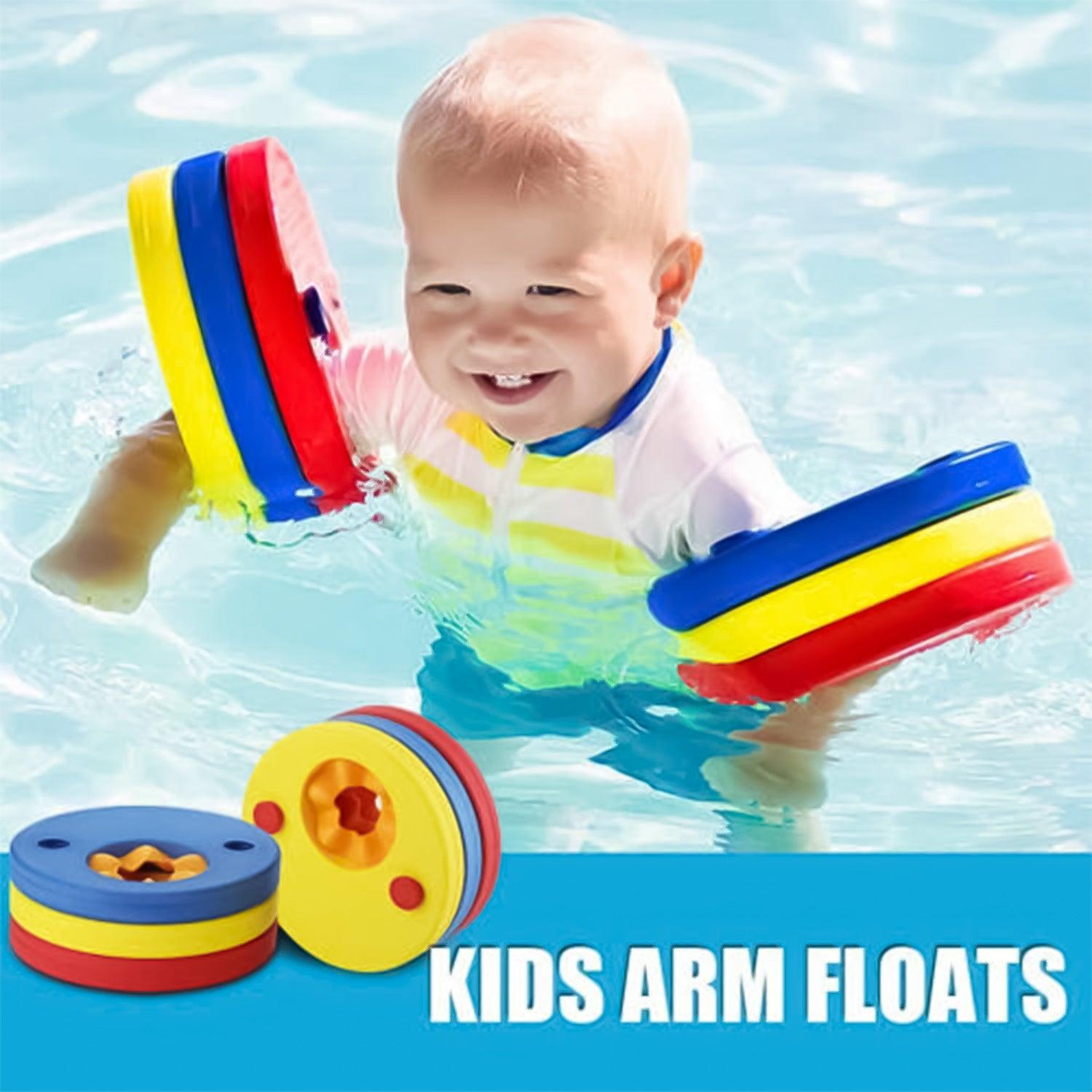 Swimming Arm Rings - 6 Pcs Swimming Arm Bands Detachable Pool EVA Foam Armbands Kids Arm Float Discs Summer & Swimming - Tophatter Daily Deals
