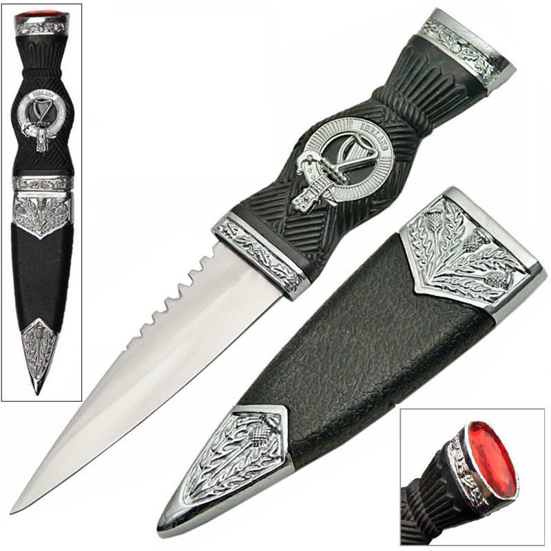 Irish Harp Sgian Dubh Dagger Knife - Tophatter's Guns'N'Weapons Store - FREE SHIPPING Collectible Weapons - Tophatter Daily Deals
