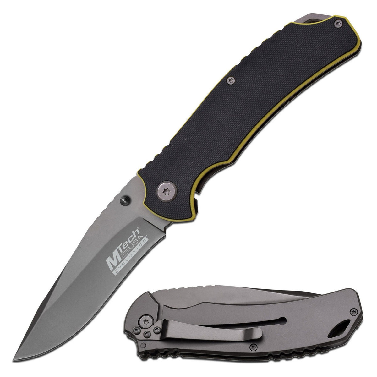 MTech Evolution Spring Assisted Everyday Carry Knife G10 Handle - Tophatter's Army Products & Self Defense Collectible Weapons - Tophatter Daily Deals