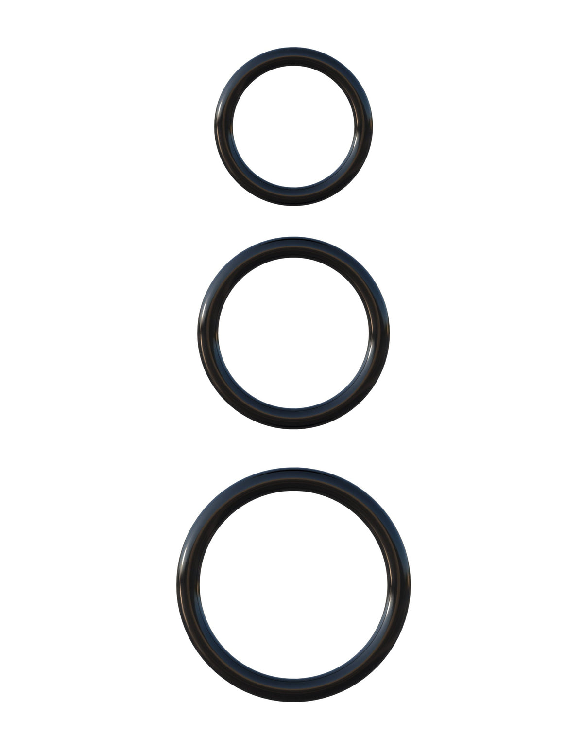 Fantasy C-Ringz Silicone Stamina Set (Black) – Silicone Ring Set > Cock Ring > Sets - Tophatter Daily Deals