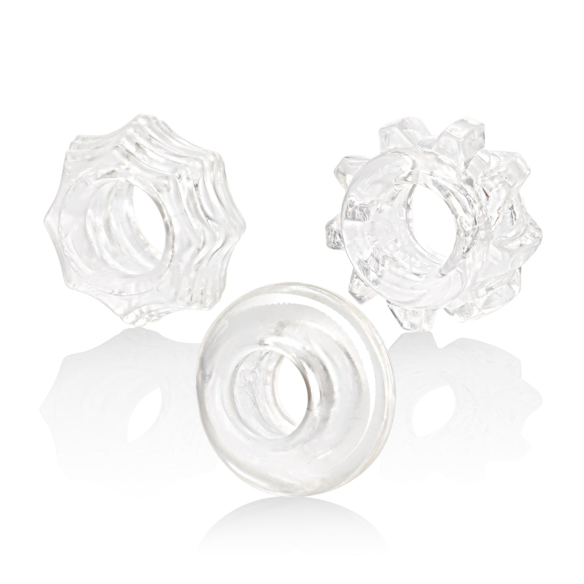 Reversible Ring Set – Stretchy Durable Erection Enhancers 3-Piece Set > Cock Ring > Sets - Tophatter Daily Deals