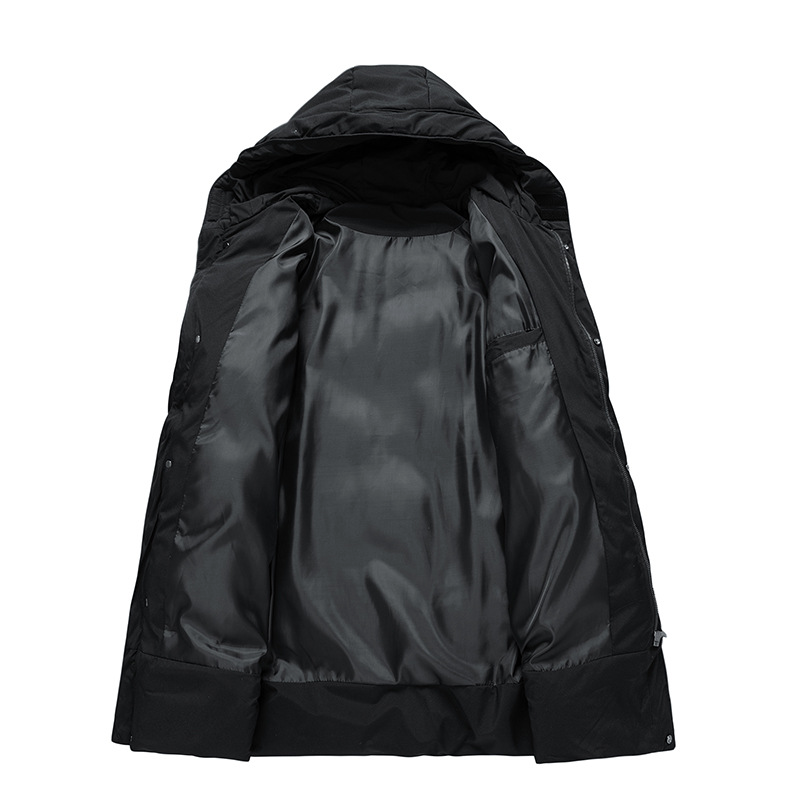 Waterproof Cozy Men's Parka Jacket - Long Quilted, For Cold - Tophatter Daily Deals