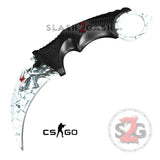 CSGO ELITE Counter Strike Full Tang KARAMBIT Tactical Claw Neck Knife Wolf Knife-Fixed - Tophatter Daily Deals