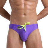 Quick Dry Beach Sports Pants Men's Swim Briefs Purple SWIMSUIT - Tophatter Daily Deals