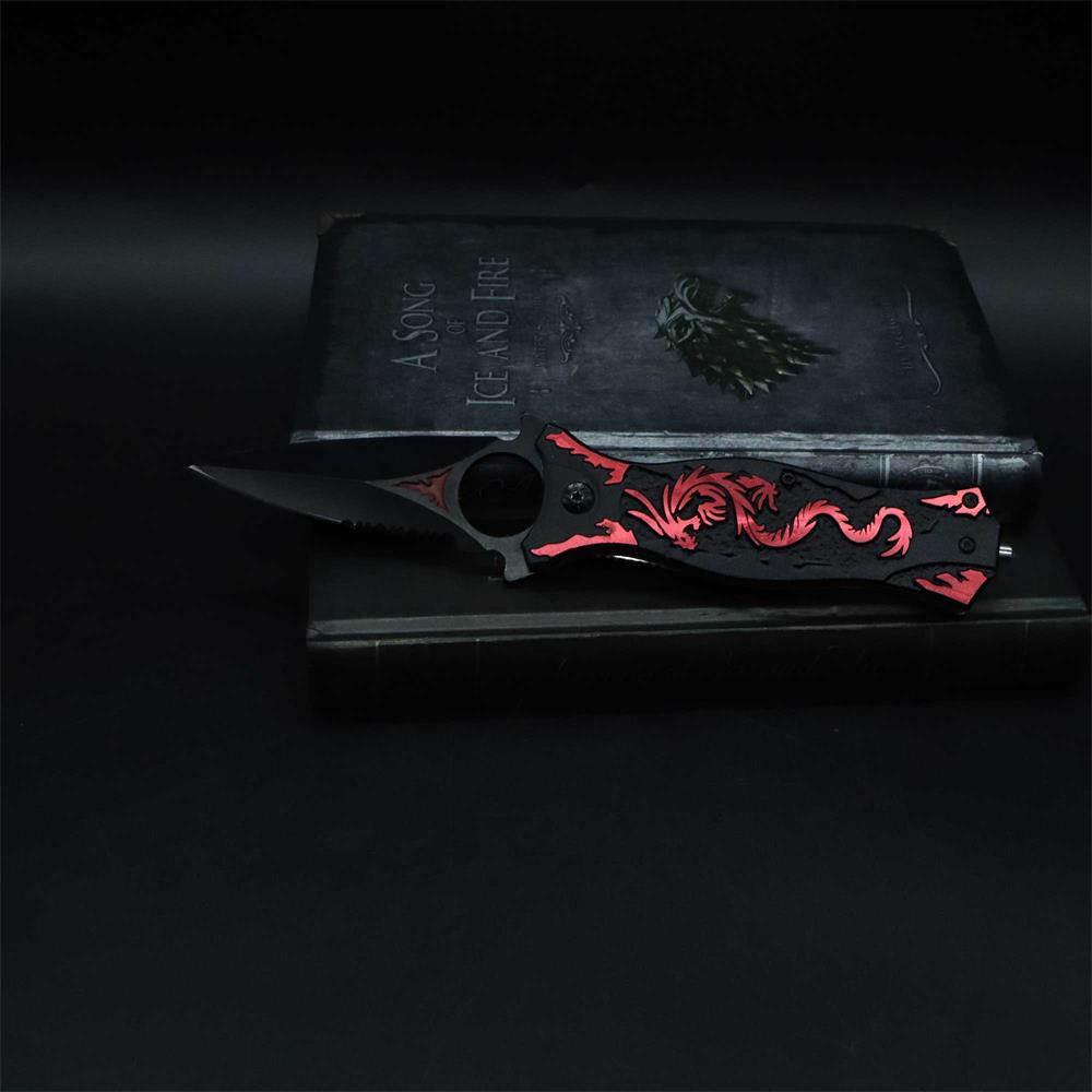 Dragon Totem Skeleton Folding Knife - Tophatter Daily Deals