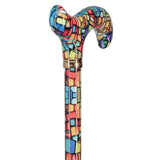 HD Pattern Designer Cane - Matching Handle & Shaft - Durable Adjustable Aluminum - Tophatter Daily Deals