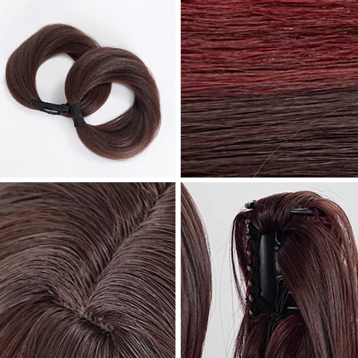 Genshin Impact Cherries Snow-Laden Hu Tao Brown Cosplay Wig Wig - Tophatter Daily Deals